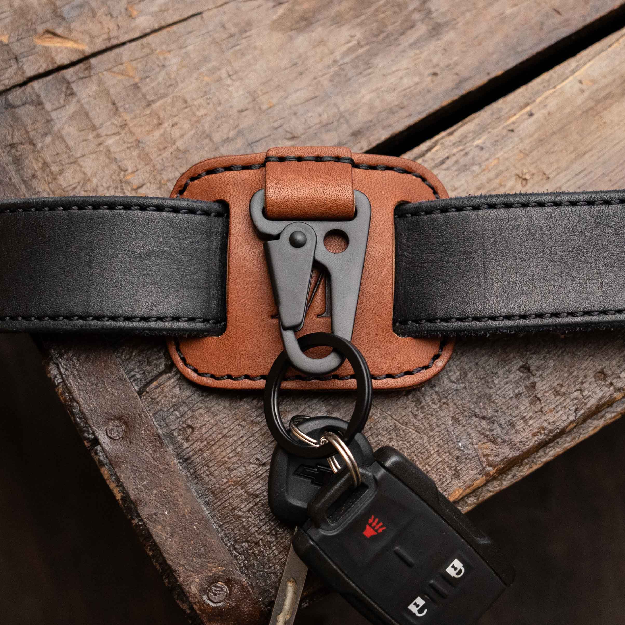 Initial Belt Loop Keypster M Stitch - Ready to Ship